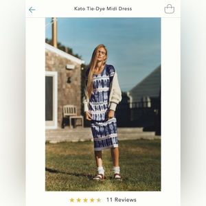 Kato tye dye midi dress